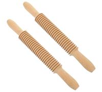 DIYEAH 2 mattarelli in legno per tagliare la pasta, taglia-tagliatelle da 4 mm, mattarello manuale per impastare in cucina e al ristorante.