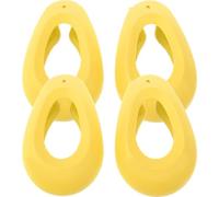 DIYEAH 2 Paia Copriorecchie in Silicone Giallo per Protezione Termica e Protezione delle Orecchie Durante la Tintura Chioma Accessori per Parrucchieri