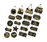 DIYEAH 2 Paia Decorazioni Capodanno Striscioni da Porta per Interni ed Esterni Addobbi Versatili per Festa Anno Decorazioni Leggere per Porte Muri e Finestre