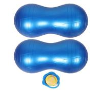 DIYEAH 2 palline da ginnastica a forma di arachide per travaglio, terapia e | 35,4" x 17,7" PVC anti-scoppio, antiscivolo, supporto per il travaglio e il parto, tiralatte incluso, seduta