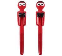 DIYEAH 2 penne a sfera da boxe per studenti - Bomboniere per feste, penne da scrittura originali, forniture per ufficio - Decorazioni carine con punzonatura, cancelleria, premi scolastici