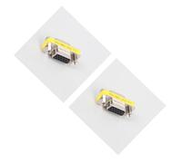 DIYEAH 2 Pezzi Adattatore Vga Mini Gender Changer per Pc Trasmissione Video Saldature Bassa Attenuazione e Durevole per Installazioni Portatili