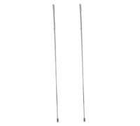 DIYEAH 2 pezzi Bacchette Radiestesia in Acciaio Resistente Aste Telescopiche Flessibili per Rilevamento Minerali Oggetti Persi e Uso Spirituale Strumenti per la Ricerca Paranormale