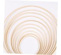 DIYEAH 2 Pezzi Bamboo Embroidery Circle Hoop Inner Ring For Wedding Decor Durable Skid Embroidered Wreath Frame For Cross Stitch And Diy Craft Enthusiasts
