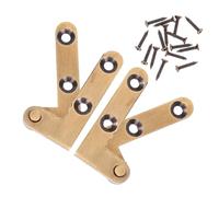 DIYEAH 2 Pezzi Cerniere Nascoste per Porte Bronzo Cerniera Pivot Invisibile per Librerie e Porte Segrete Meccanismo Rotazione Costruzione Resistente per Uso e Ufficio