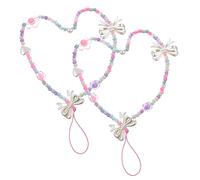 DIYEAH 2 pezzi Cinturino con Perline per Telefono Elegante Lanyard con per Chiavi e Accessori Elettronici Leggeri Resistente e per e Protezione Smarrimenti