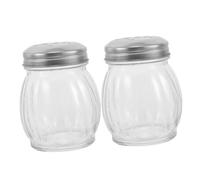 DIYEAH 2 pezzi Contenitori in Vetro per Spezie Trasparenti Dispenser da Tavola Bottiglie per Condimenti con Dosaggio Preciso per Cucina e Ristorante