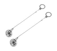 DIYEAH 2 Pezzi Coperchio di Protezione in Metallo Argento con Struttura di Bloccaggio e Catena Resistente alla Corrosione e Agli Urti per Connettore Maschio Circolare M8 per Cablaggio