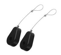 DIYEAH 2 Pezzi Custodia Cavo Telescopico Antifurto in Acciaio Riavvolgimento Automatico, Lucchetto Cavo Retrattile Regolabile 1 Metro, Dispositivo di Sicurezza Versatile per Elettronica