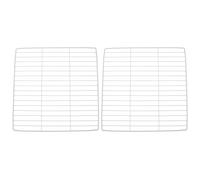 DIYEAH 2 pezzi divisori per congelatore piccoli 28 x 28 cm, ripiano per gelato per organizzazione frigorifero, divisorio in rete di ferro per congelatore e supermercato, bianco