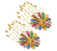 DIYEAH 2 Pezzi Epaulette con Paillettes e Frange da Spalline Leggere e Resistenti per Costume da Palco Cosplay e Eleganti
