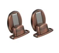 DIYEAH 2 pezzi Fermaporta Pavimento Magnetico in di Zinco Fermaporte Invisibile per Porte di Camera Cucina Bagno Antirumore e Antivento Design Elegante e Robusto