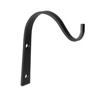 DIYEAH 2 Pezzi Ganci da Parete in Ferro per Appendere Cesti e Piante Nero Staffe Resistenti per Fioriere Lanterna Mangiatore Uccelli e Attaccapanni Muro Multifunzionale