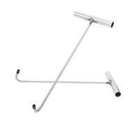 DIYEAH 2 pezzi Gancio Sollevatore per Chiusino in Acciaio Inossidabile Gancio Robusto per Apertura Tombini Sollevamento Porte Avvolgibili e Porte Scorrevoli Strumento Multiuso per