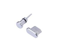 DIYEAH 2 Pezzi Kit Tappi Antipolvere Orecchio USB Tappo Spillo connettore per S7 Argento