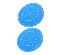 DIYEAH 2 Pezzi Kumihimo Disk Blu Strumenti per Intrecciare Cordoncini e Braccialetti Fatti Mano Disco Tondo per Creazioni DIY per Gioielli e Accessori Intrecciati Materiale Resistente e