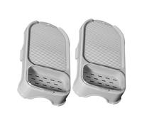 DIYEAH 2 Pezzi lavatoio per lavare i vestiti a mano lavatrice portatile Lavabo con portasapone vassoio di spugna portasapone per le portasapone da doccia pp Light Grey