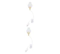 DIYEAH 2 Pezzi Luce murale di tulipano a LED faretto da parete plafoniere da parete di lampada da parete mini casa luce per casa delle bambole in miniatura Mini luce Metallo D'oro