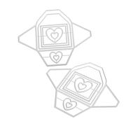 DIYEAH 2 Pezzi Metal Envelope Cutting Dies Template For DIY Card Making And Scrapbooking Precise Frame Stencils For Craft Paper Albums And Christmas Embossing