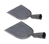 DIYEAH 2 pezzi Paletta Carbonio Forgiata Mano per Cucina e Barbecue Resistente e Antiruggine per Pulizia Carbone e Cenere