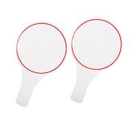 DIYEAH 2 pezzi Paletta Voti Cancellabile Secco Mini Lavagna Bianco Singolo Lato per Voto Classe e Tabellone Giochi con Morbido e Materiale Sicuro per Eventi Sportivi