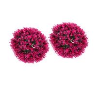 DIYEAH 2 pezzi Palline Topiaria Artificiali da Palla Decorativa Sospesa con Foglie di Eucalipto Finto Resistente Manutenzione per Interni ed Esterni Ornamento Naturale per Casa Negozio e