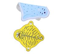 DIYEAH 2 Pezzi Panno Autoadesivo Protettivo per Obiettivi Fotocamera DSLR Avvolgibile e Pieghevole Custodia Multifunzione per Obiettivi e Accessori Fotografici Chiusura Rapida e Sicura