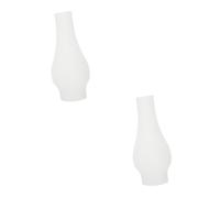 DIYEAH 2 pezzi Paralume Vetro Retro per Applique da Parete e Lampade Kerosene Paralume Decorativo Sostitutivo Accessorio Casa Vintage