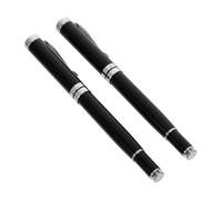 DIYEAH 2 Pezzi Penna a Sfera in Ferro per Insegnanti Flusso di Inchiostro Continuo e Stabilità Migliorata, Design Metallico Pesante per Journaling e Business, Confezione da 2
