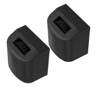 DIYEAH 2 Pezzi Piedini per Attrezzi Fitness in Plastica Nera, Coppia | Protezione Pavimento e Assorbimento Urti, Base Antiscivolo, per Uso Interno in Palestra