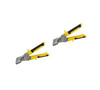 DIYEAH 2 Pezzi Pinza a Piegatura Manuale per Condotti in Acciaio 75Mm, Utensile Multifunzione Impugnatura Ergonomica e Blocco di Sicurezza, Adatta per Installatori e Lavori di Carpenteria