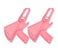 DIYEAH 2 Pezzi Pinza per Grasso Corporeo, Calibro per Piega Cutanea in Plastica Rosa, per Monitorare i Progressi, Uso Domestico e Kit Professionale di Misurazione del Corpo