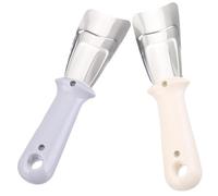 DIYEAH 2 Pezzi Raschietto per Rimozione Ghiaccio in Acciaio Inox e Plastica Design Ergonomico, Pala Multifunzionale Antigelo per Frigorifero e Congelatore, Utensile per Pulizia Domestica