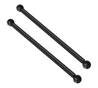 DIYEAH 2 pezzi Staffa Lampione: Luce da giardino Lampade da esterno Scala Telaio Palo Braccio trasversale Bandiera Asta portabandiera Piccola sfera Braccio trasversale Maniglia di ricambio Nero 41 cm