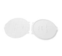 DIYEAH 2 Pezzi Stampo in Abs, Stampo per Maschere Riutilizzabile, Struttura Ispessita, Bianco, 10x9,2 Pollici, per Maschere Fatte in Casa, Home Spa e Makeup, per Donne e Principianti