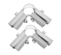 DIYEAH 2 Pezzi Supporti per Tubo Acciaio Inossidabile Clamps per Raccordi per Strutture Serra e Applicazioni Industriali Superiore e