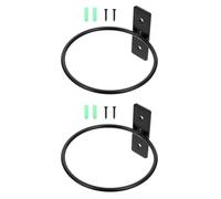 DIYEAH 2 Pezzi Supporto da Parete in Ferro per Vasi da Fiori Portavasi Muro Robusto e Stabile Staffa Anello per Piante da Interno ed Esterno Ottimizza Lo Spazio Verticale Facile da