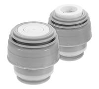 DIYEAH 2 Pezzi Tappo Ricambio per Borraccia Termica Grigio Compatibile Haers Coperchio Bottiglia Isolante con Meccanismo One-Click per Bevande Calde e Fredde Accessorio per Tazze
