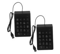 DIYEAH 2 Pezzi Tastiera Numerica Portatile USB Per Tastierino Numerico Cablato Per Servizi Finanziari E Bancari Tastiera Compatta A 18 Tasti Per Desktop