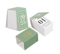 DIYEAH 2 pezzi Tavolo Miniatura Design Facile Strappare Decorazione per Scrivania Boho per Ufficio e Casa Gennaio Dicembre Compatto