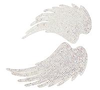 DIYEAH 2 pezzi Toppe Termoadesive Strass d Patch Scintillanti per Decorazione Resistente Lavabile per Cucito e Te