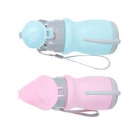 DIYEAH 2 Pezzi Vasino Portatile per Bambina e Rosa Blu Compatto e Orinatoio da Viaggio per Addestramento alla Minzione Design Ergonomico Antispruzzo per Campeggio e Auto
