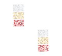DIYEAH 2 set Adesivi Per Lavastoviglie Stella A Cinque Punte Decorazione Artistica Adesivo Da Parete Adesivo Da Parete Adesivo Per La Casa In Pvc Rosso 3 fogli*2