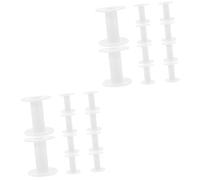 DIYEAH 2 Set Bobina Piccolo Handmade Sewing Machine Accessorio per Filo Coil Avvolgitore Retrattile ASSE Chiaro Attrezzo Bobine di Filo Portatili Mini Bobine da Cucire Plastica 10 Pezzi*2