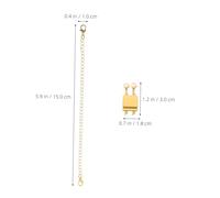 DIYEAH 2 Set Chiusure per Collane Stratificate e Estensori con Moschettone Resistente e Connettori per Bracciali Lunghezze Multiple per Gioielli Fai da Te Colore Oro