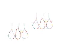 DIYEAH 2 Set Cinturino Per Telefono Polimeri Con Perline Cinghia Per Smartphone Accessorio Decorativo Per Chiavi E Facile Montare E Disassemblare 3 Pezzi * 2