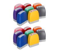 DIYEAH 2 set di timbri per insegnanti, colorati, autoinchiostranti, motivazionali, per la classe, per la valutazione - Timbro di valutazione incoraggiante per i compiti, materiale scolastico