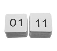 DIYEAH 20 Pezzi Adesivo Numerico Autoadesivo in Acrilico Argento 1,4 | Identificazione Chiara, Applicazione Semplice, Finitura Lucida, per Armadi e Stanze, Aule e Hotel