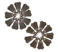 DIYEAH 20 Pezzi Campane Feng Shui Mini Vintage Metallo per Decorazioni Fai da Te per Casa e Auto Suono e Atmosfera Rilassante con Design Guanyin e Fortuna