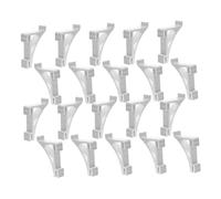 DIYEAH 20 Pezzi Clip per Ripiani Frigorifero Alluminio Resistente Ganci per Mensole Freezer Commerciali Capacità Carico Elevata e Installazione Facile per Organizzazione Ottimale